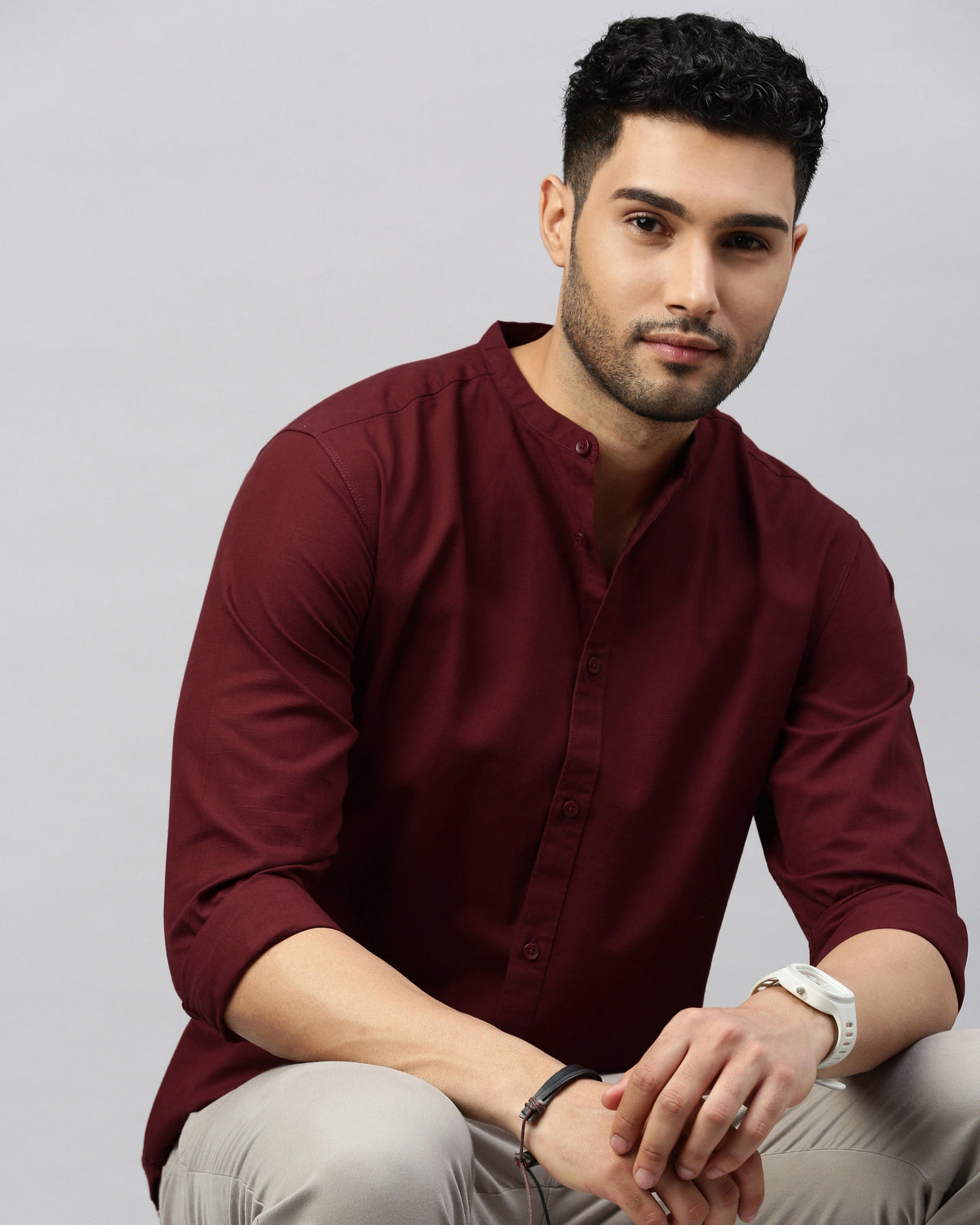 Men's Solid Casual Shirt