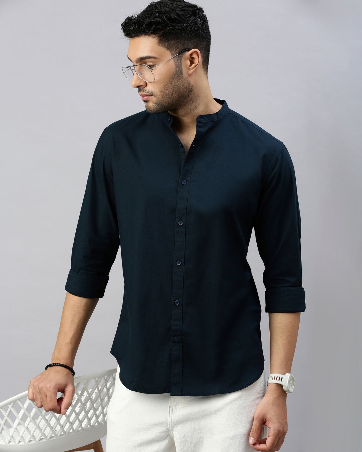 Men's Solid Casual Shirt
