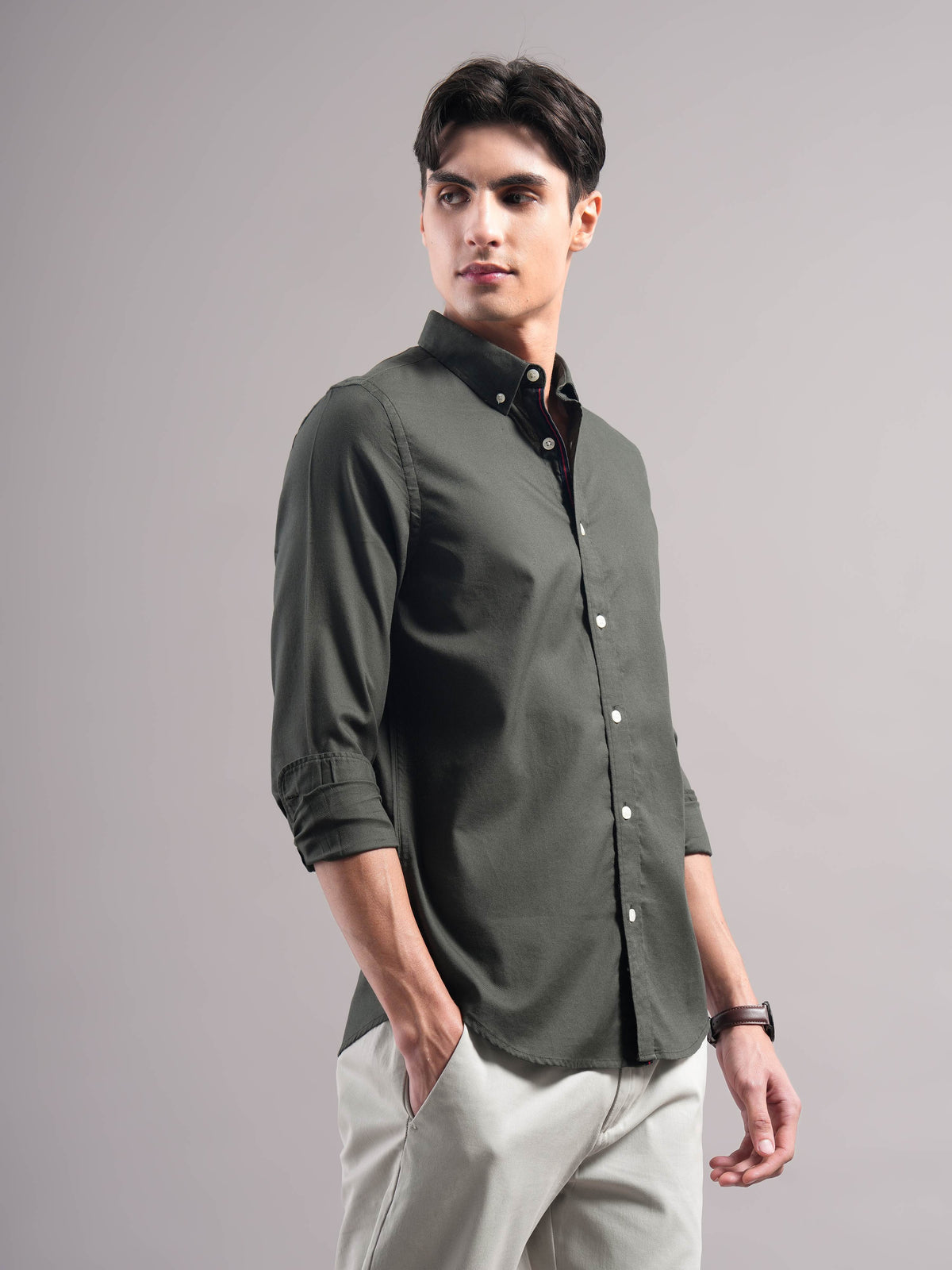 Men Smart Slim Fit Casual Shirt