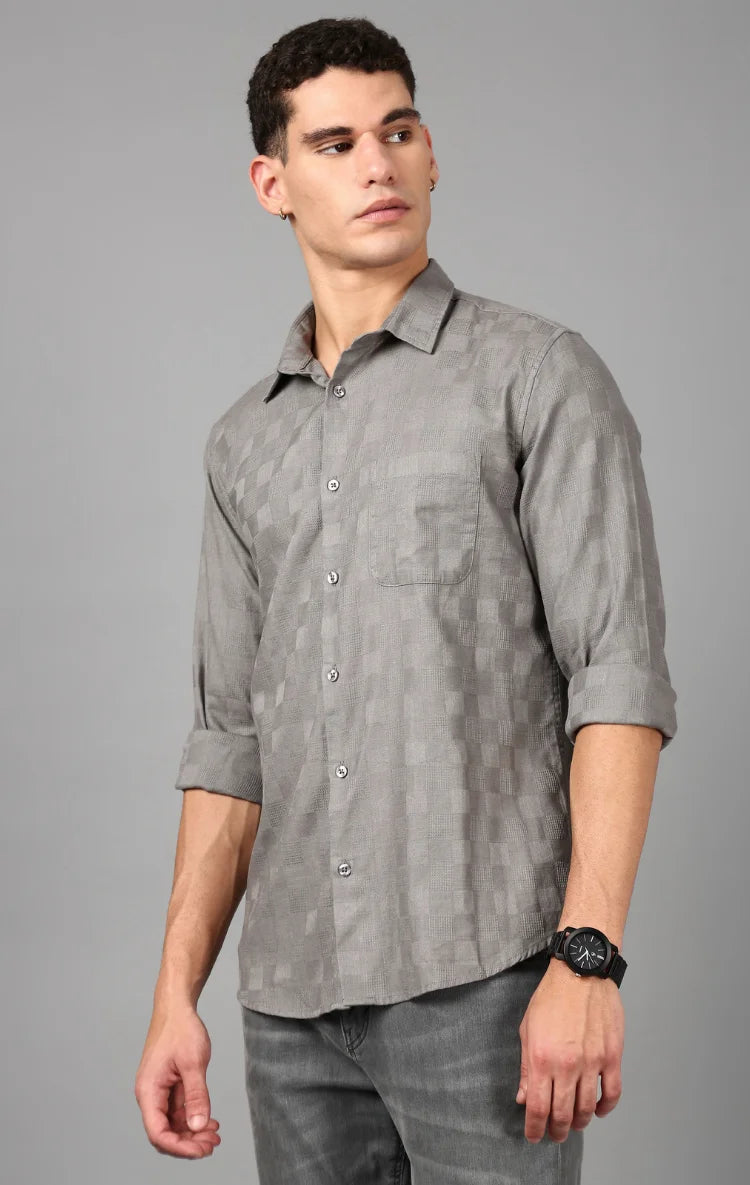 Men's Self Design Shirt